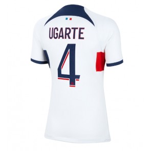 Paris Saint-Germain Manuel Ugarte #4 Gostujuci Dres za Ženska 2023-24 Kratak Rukavima